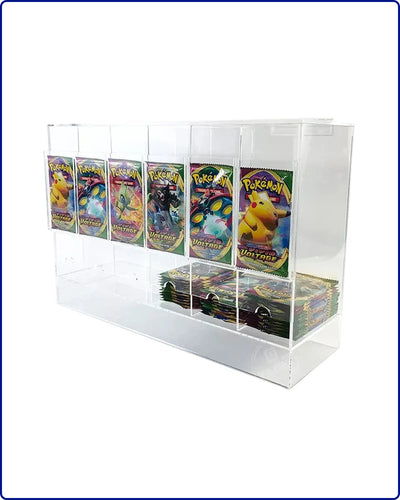 EVORETRO 6-Slot Acrylic Booster Pack Dispenser