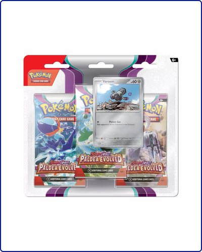 Pokemon SV2 Paldea Evolved 3 pack blister Varoom