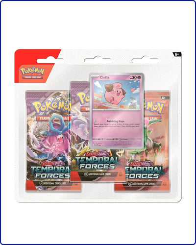 Pokemon SV5 Temporal Forces 3pk Blister Cleffa
