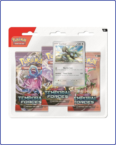 Pokemon SV5 Temporal Forces 3pk Blister Cyclizar
