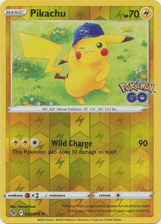 Pikachu - 028/078 - Holo Rare - Reverse Holo
