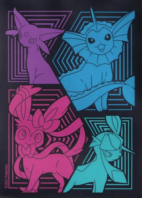 Pokemon Evolving Skies Elite Trainer Box Card Sleeves - Glaceon, Vaporeon, Sylveon, & Espeon (65 Pack)