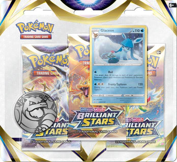 Pokemon - Brilliant Stars - Glaceon 3 Pack Blister