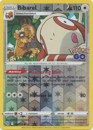 Bibarel - 060/078 - Common - Reverse Holo