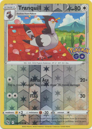 Tranquill - 062/078 - Common - Reverse holo