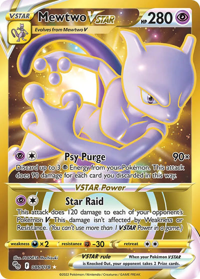 Mewtwo VSTAR - 086/078 - Secret Rare Gold