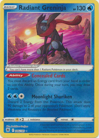 Radiant Greninja - 046/189 - Radiant Rare