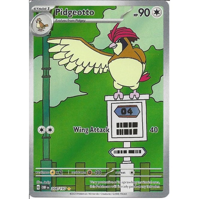 Pidgeotto - 208/197 - ILLustration Rare