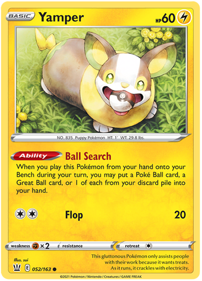 Yamper (052/163) [Sword & Shield: Battle Styles]