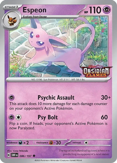 Espeon (086/197) (Best Buy Exclusive) [Scarlet & Violet: Black Star Promos]
