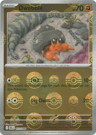 Dwebble (051/086) (Poke Ball Pattern) [Scarlet & Violet: Black Bolt]