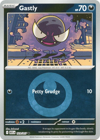 Gastly (123/217) (Energy Symbol Pattern) [Mega Evolution: Ascended Heroes]