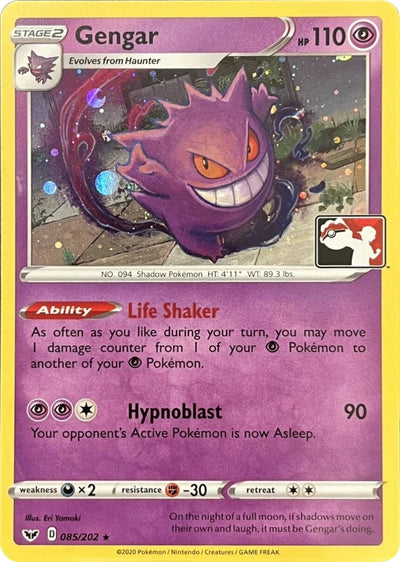 Gengar (085/202) (Library Exclusive) [Sword & Shield: Base Set]