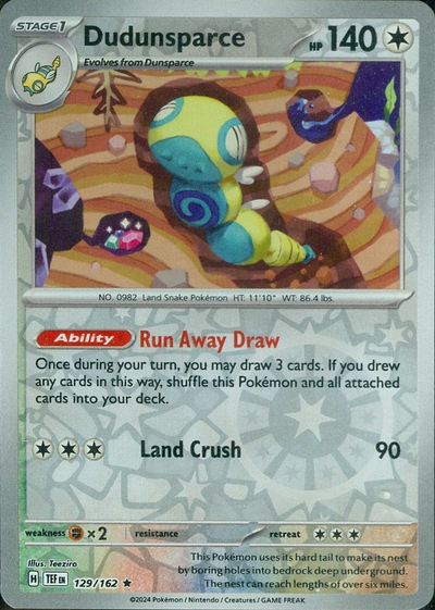 Dudunsparce (129/162) [Scarlet & Violet: Temporal Forces]