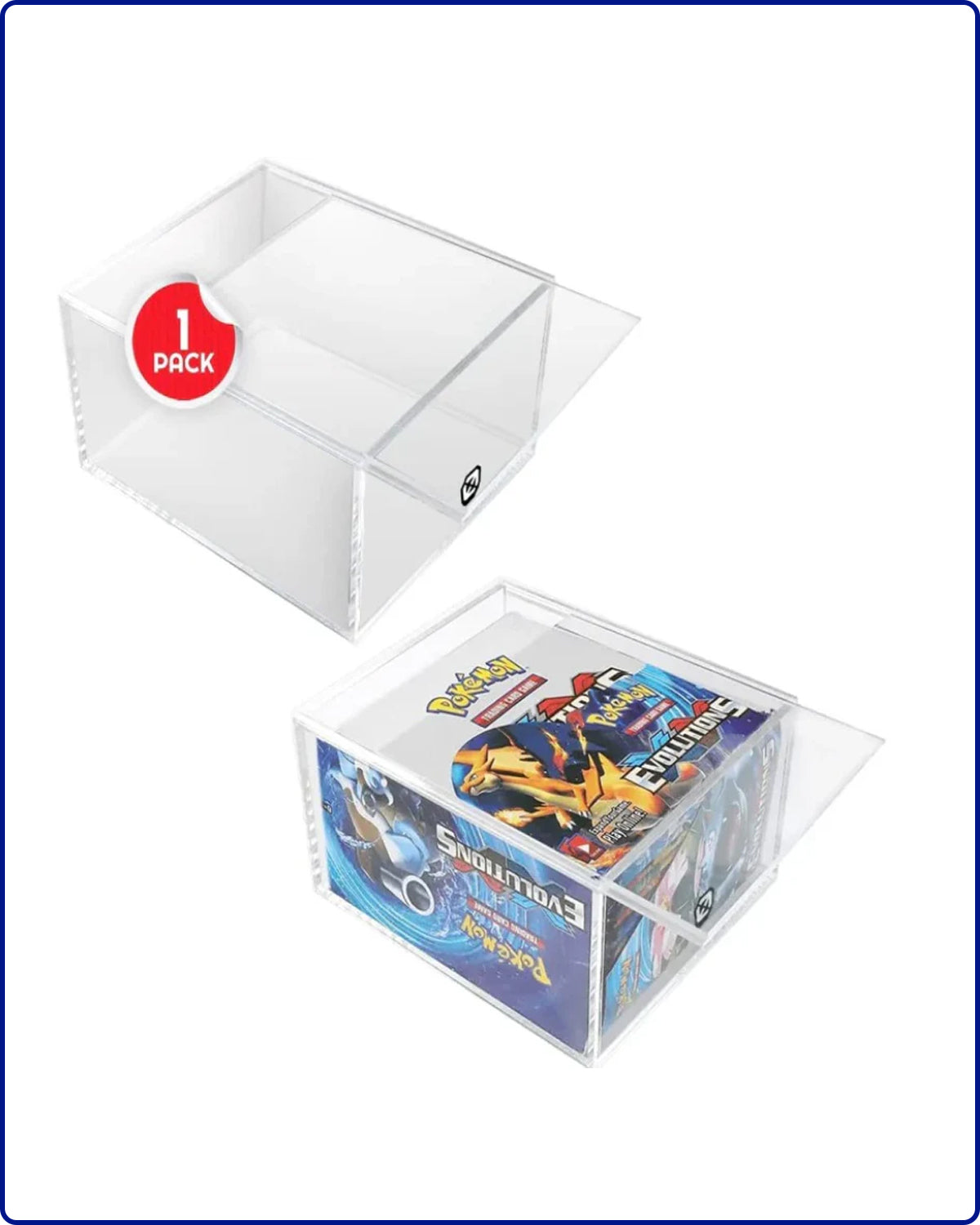 EVORETRO Pokemon Booster Box Acrylic Protector 4.0MM Anti-UV