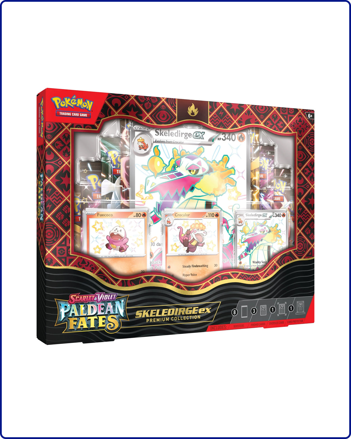 Pokemon SV Paldean Fates Skeledirge ex Premium Collection