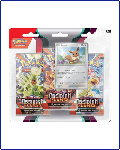 Pokemon SV3 Obsidian Flames 3pk Blister Eevee