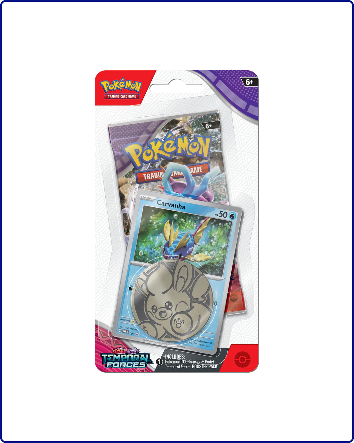 Pokemon SV5 Temporal Forces Checklane Carvanha