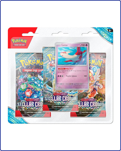 Pokemon SV7 Stellar Crown 3-Pack Blister Latias