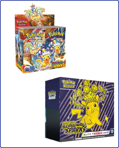 Pokemon SV8 Surging Sparks Booster Box & ETB Bundle