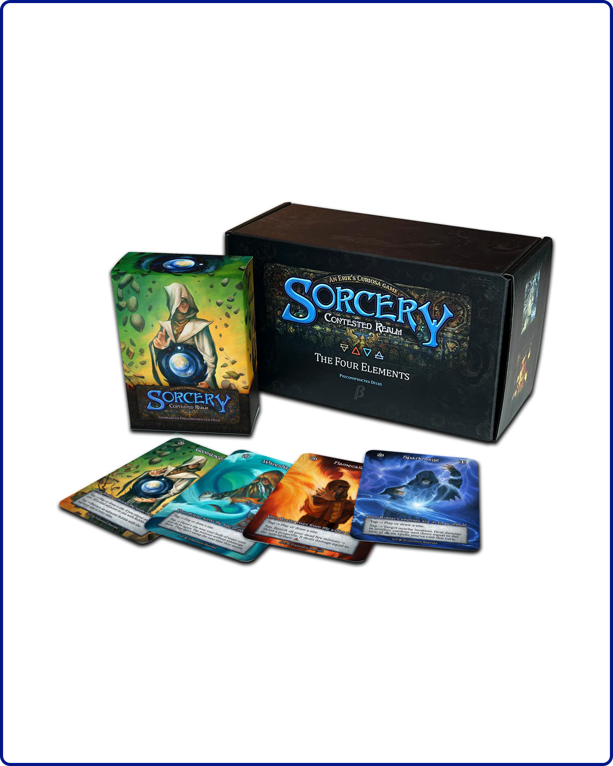 Sorcery: Contested Realm Beta Edition Precon Deck Display