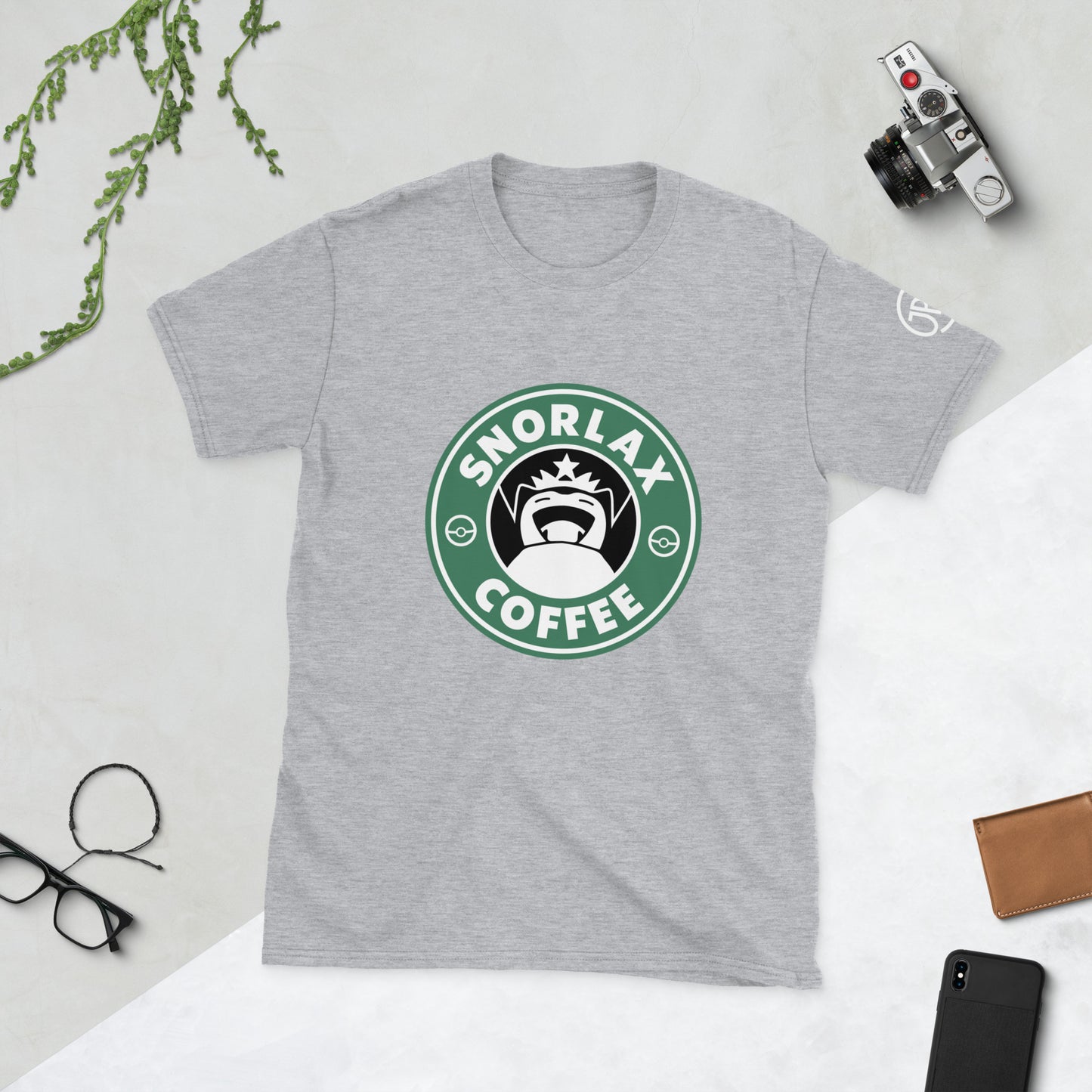 Snorlax Coffee Short-Sleeve Unisex T-Shirt