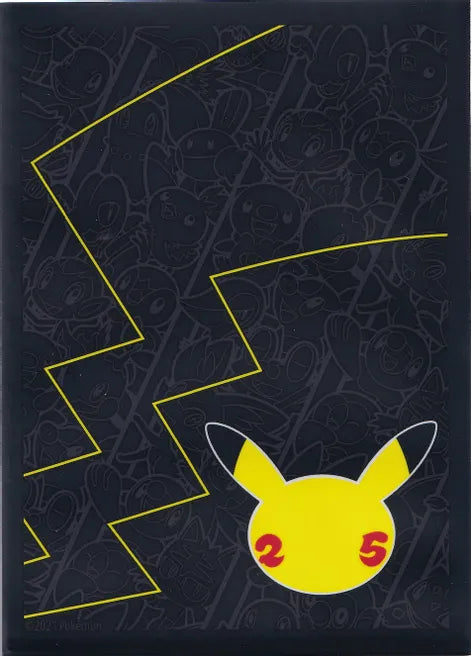 Pokemon  Celebrations Elite Trainer Box Card Sleeves - 25 Pikachu (65 Pack)