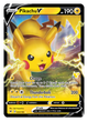Pikachu V (043/185) (Pikachu Stamp #60) [Battle Academy 2022]