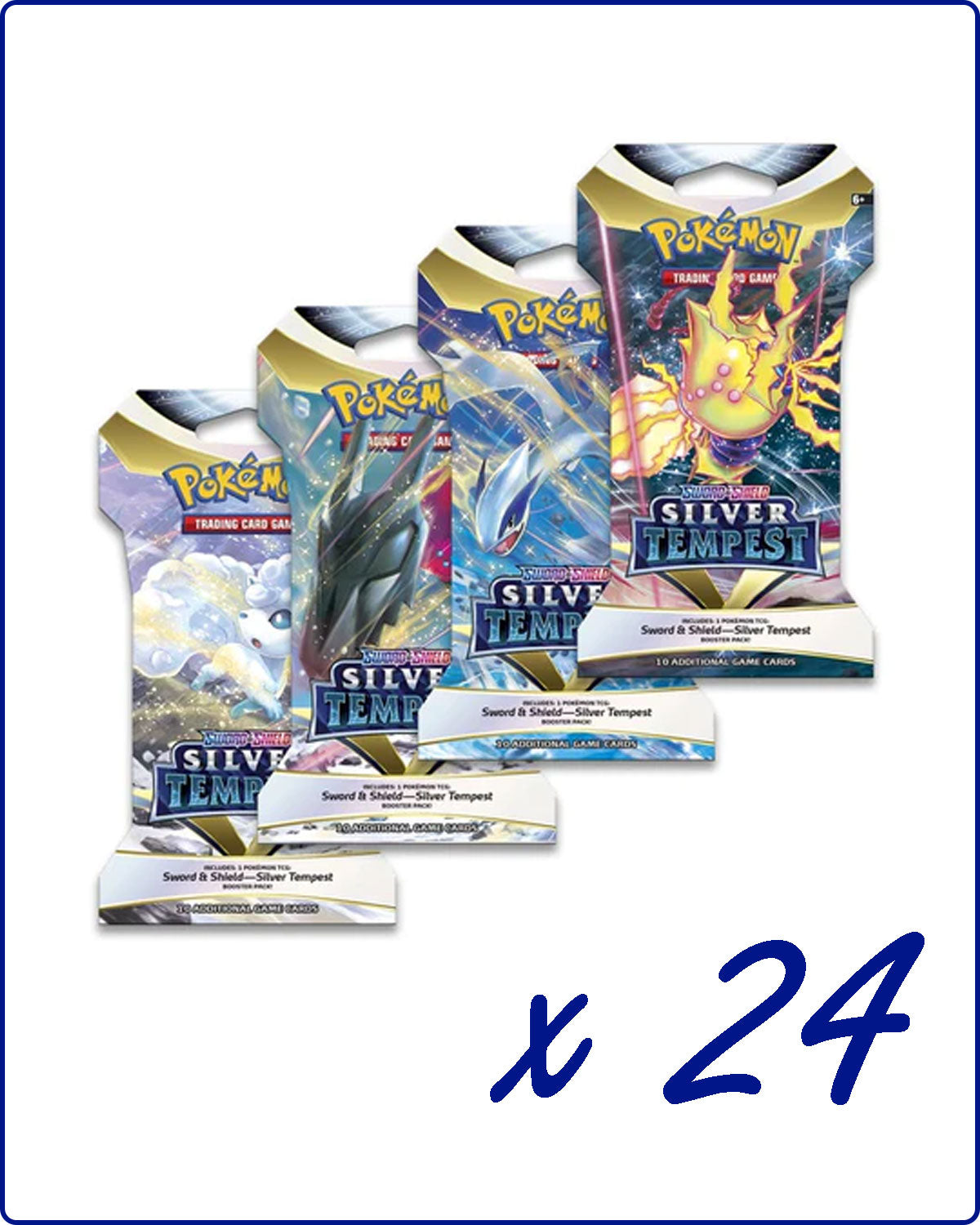 Pokemon Silver Tempest Sleeved Booster Pack (24 packs a lot)