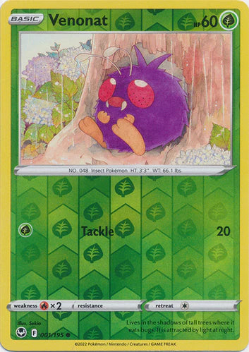 Venonat - 001/195 - Common - Reverse Holo