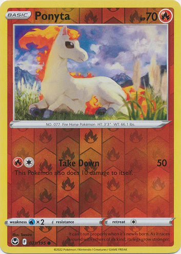 Ponyta - 021/195 - Common - Reverse Holo