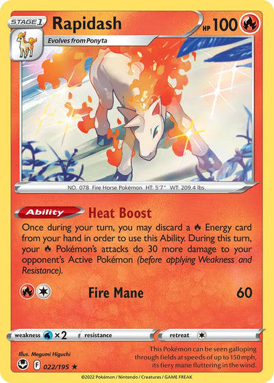 Rapidash - 022/195 - Holo Rare