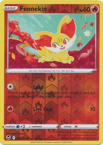 Fennekin - 025/195 - Common - Reverse Holo