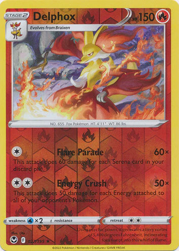 Delphox - 027/195 - Rare - Reverse Holo