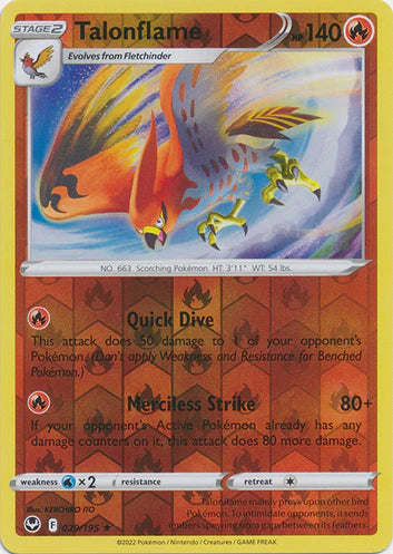 Talonflame - 029/195 - Rare - Reverse Holo