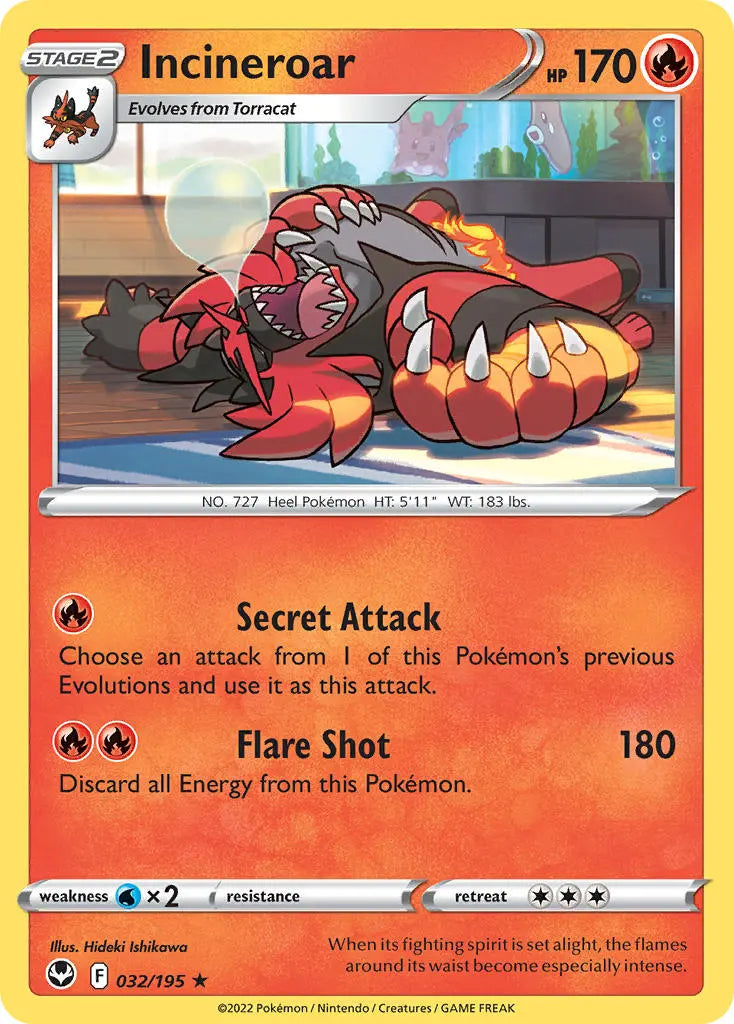 Incineroar - 032/195 - Rare