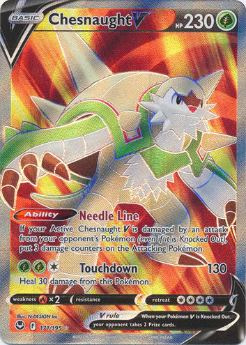 Chesnaught V - 171/195 - Full Art Ultra Rare