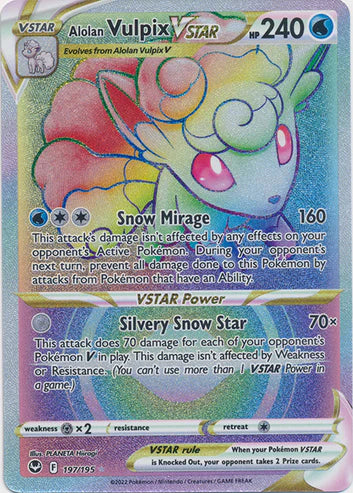 Alolan Vulpix VSTAR - 197/195 - Hyper Rare