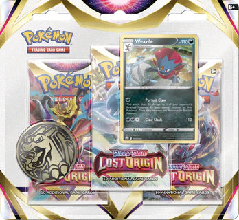 Pokémon Lost Origin Weavile 3 Pack Blister