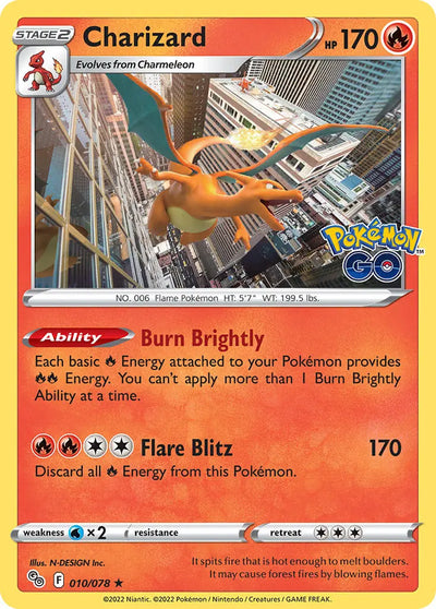 CHARIZARD - 010/078 - HOLO RARE