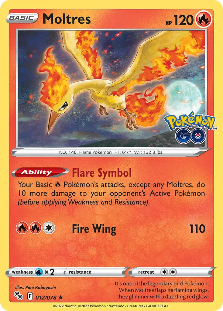 Moltres - 012/078 - Holo Rare