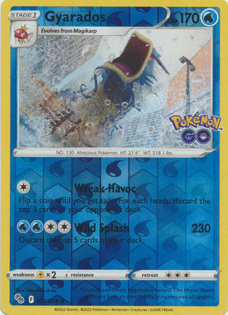 Gyarados - 022/078 - Holo Rare - Reverse Holo