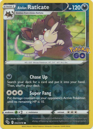 Alolan Raticate - 042/078 - Common - Reverse Holo